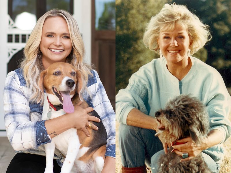 Miranda wearing the It Takes Balls tee