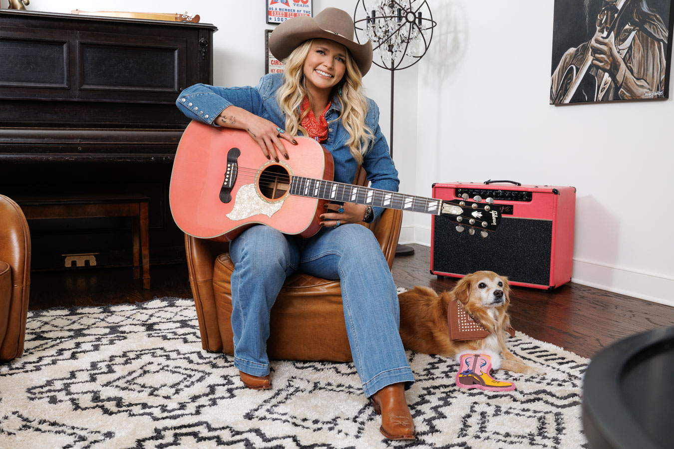 Miranda and her rescue pup Bellamy